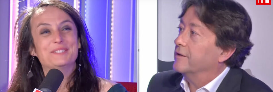 La bandoneonista francesa Ninon Valder con Jordi Batallé en RFI